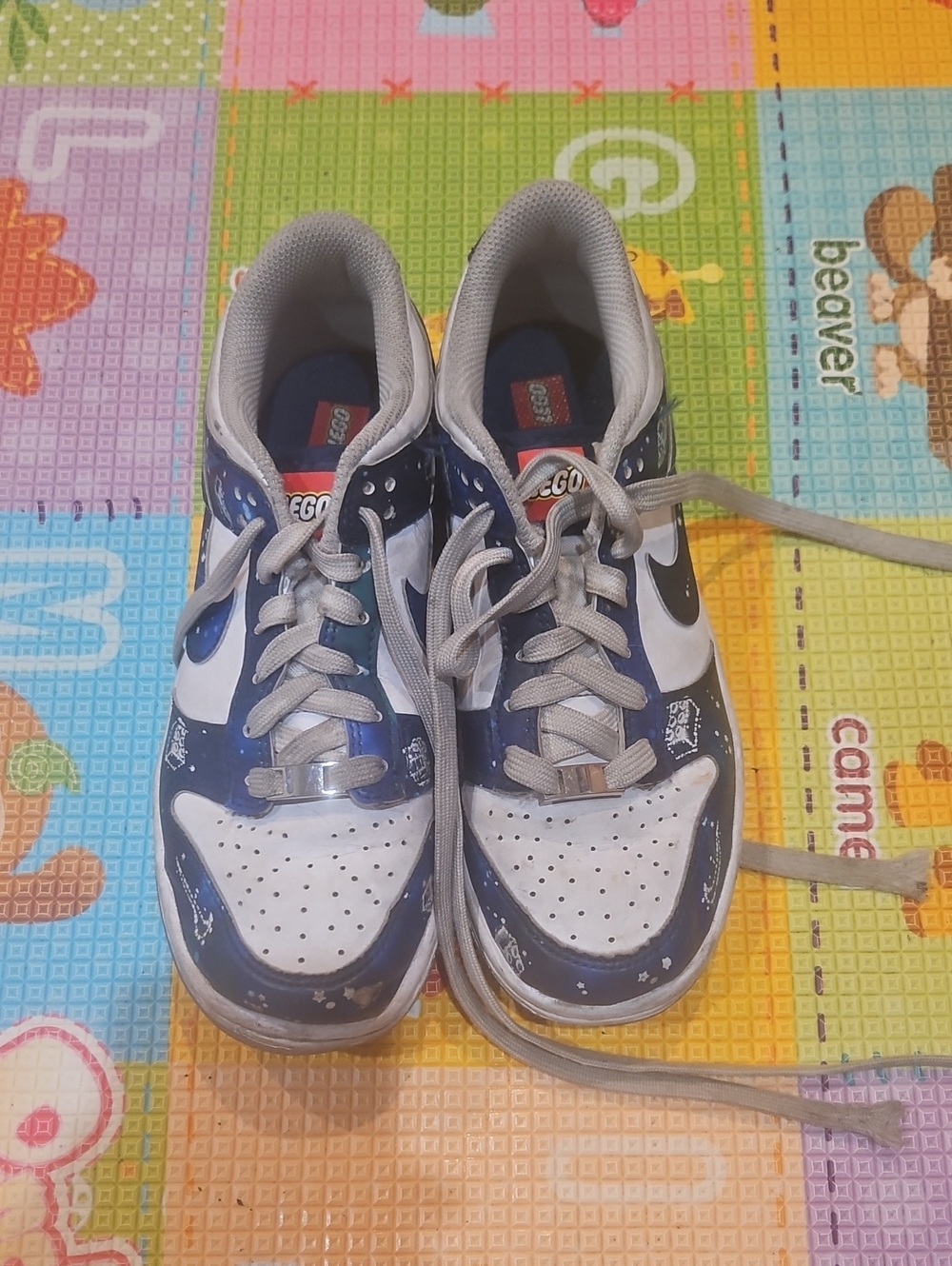 Wearable Condition SZ. 4.5 Nike Dunk Low X LEGO Sneakers